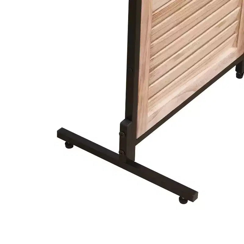 MAYEERTY Paravent à 3 panneaux 1,80 m, en bois, écran d'intimité pliant, marron, séparateur de pièce autoportant