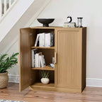 Armoire de rangement Adam noire aspect bois (36x31x16)