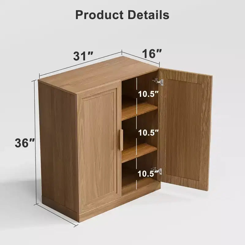Armoire de rangement Adam noire aspect bois (36x31x16)