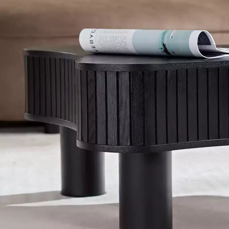Okak – Ensemble de 2 tables basses gigognes modernes, tables d'appoint rondes à 2 niveaux, montage facile pour salon/chambre/balcon/jardin
