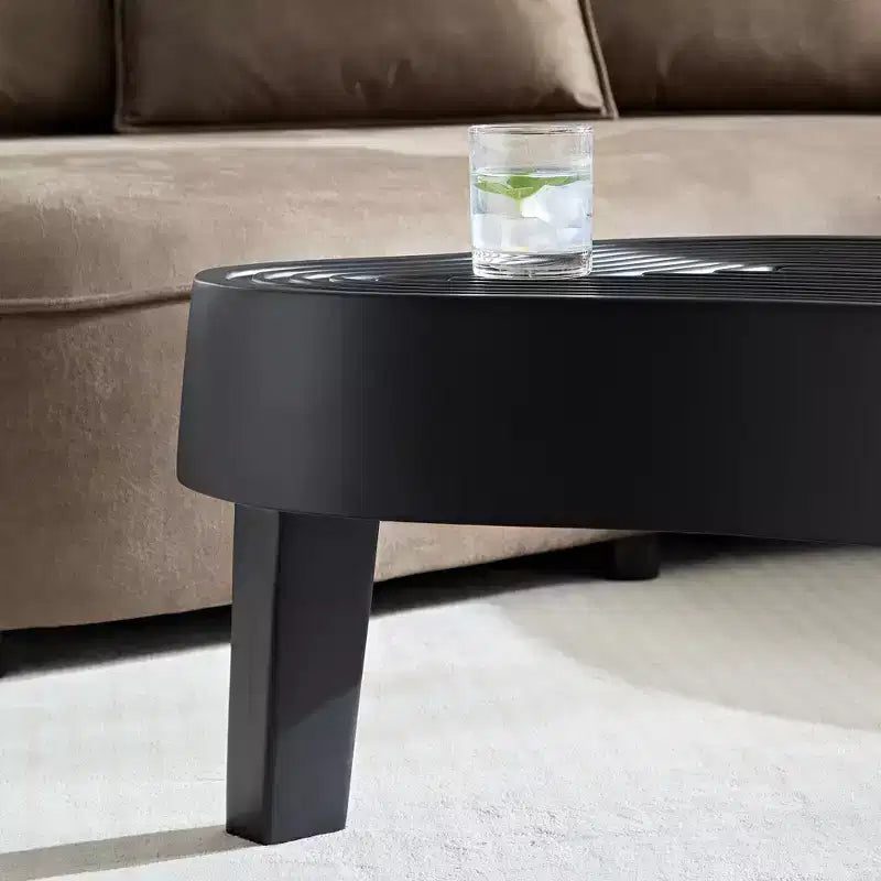 Okak – Ensemble de 2 tables basses gigognes modernes, tables d'appoint rondes à 2 niveaux, montage facile pour salon/chambre/balcon/jardin