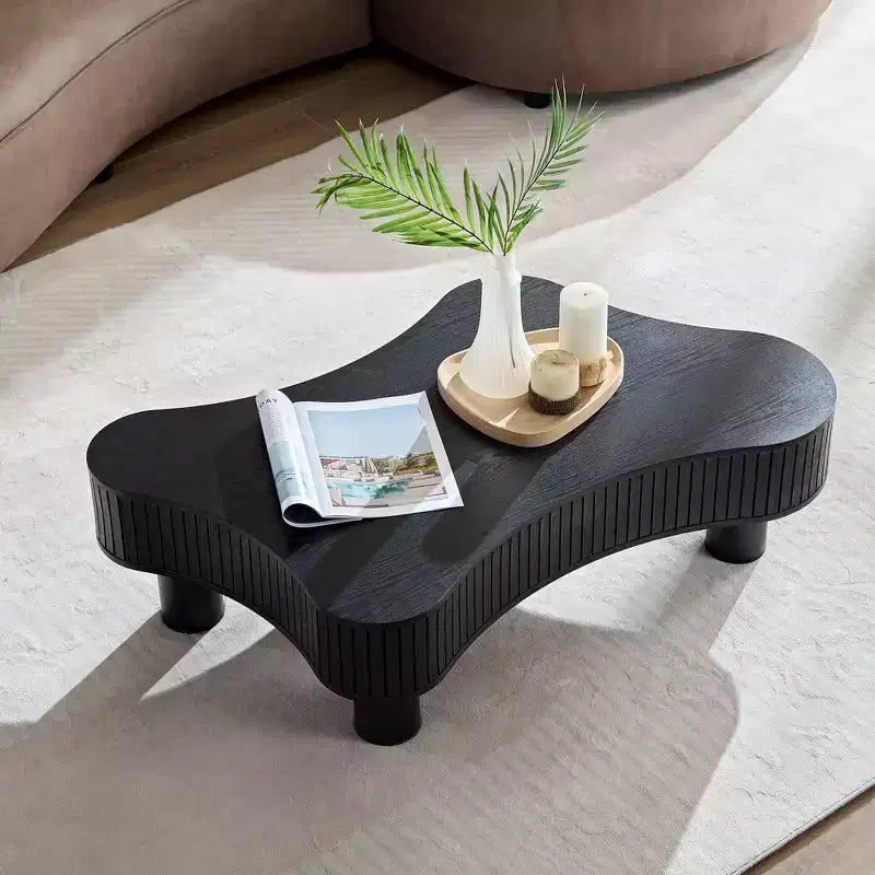 Okak – Ensemble de 2 tables basses gigognes modernes, tables d'appoint rondes à 2 niveaux, montage facile pour salon/chambre/balcon/jardin