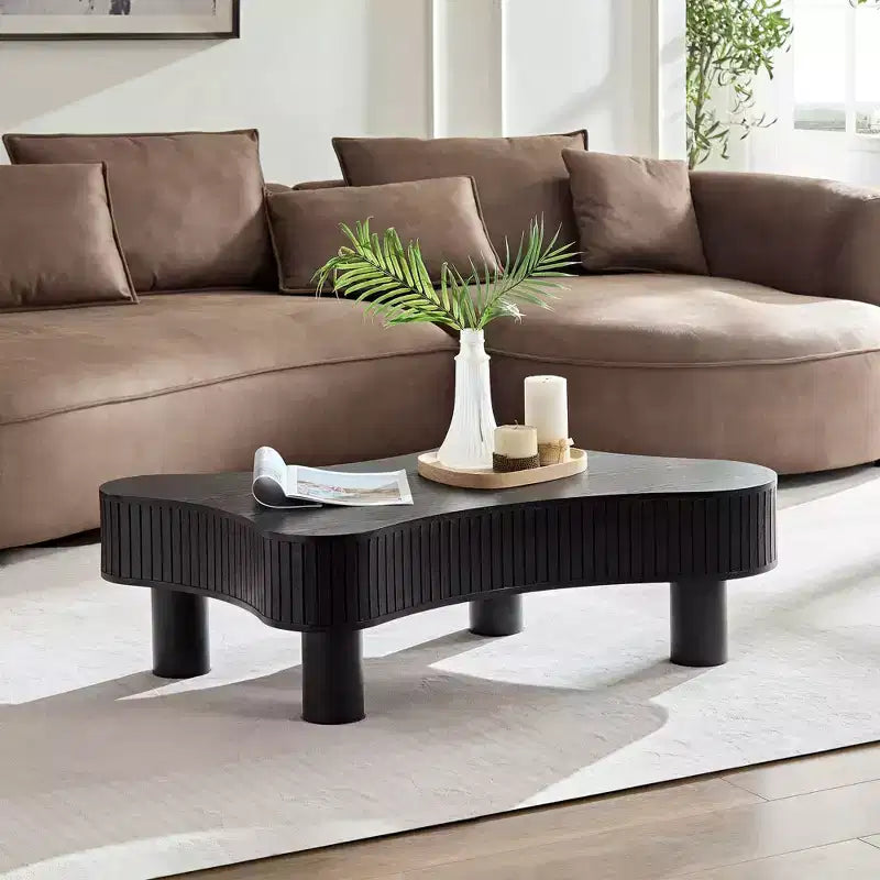 Okak – Ensemble de 2 tables basses gigognes modernes, tables d'appoint rondes à 2 niveaux, montage facile pour salon/chambre/balcon/jardin