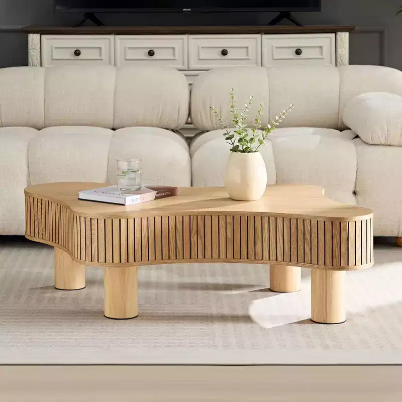 Okak – Ensemble de 2 tables basses gigognes modernes, tables d'appoint rondes à 2 niveaux, montage facile pour salon/chambre/balcon/jardin