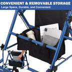 Déambulateur Rollator pour seniors avec siège, déambulateur combiné 3 en 1 avec fauteuil roulant, déambulateur médical tout-terrain pour adultes
