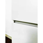 HomeStock 70,9 po H x 17,72 po L Système de rangement de placard en bois composite blanc pour rangement universel avec bacs de rangement
