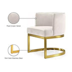 Meridian Furniture, Chaise de salle à manger en velours Gianna