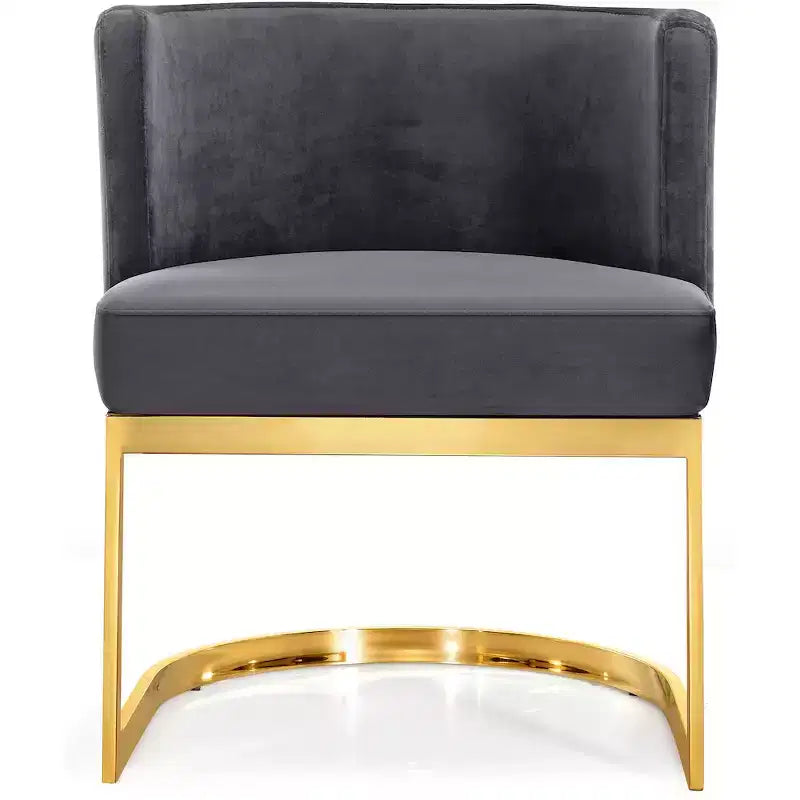 Meridian Furniture, Chaise de salle à manger en velours Gianna