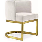 Meridian Furniture, Chaise de salle à manger en velours Gianna