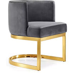 Meridian Furniture, Chaise de salle à manger en velours Gianna