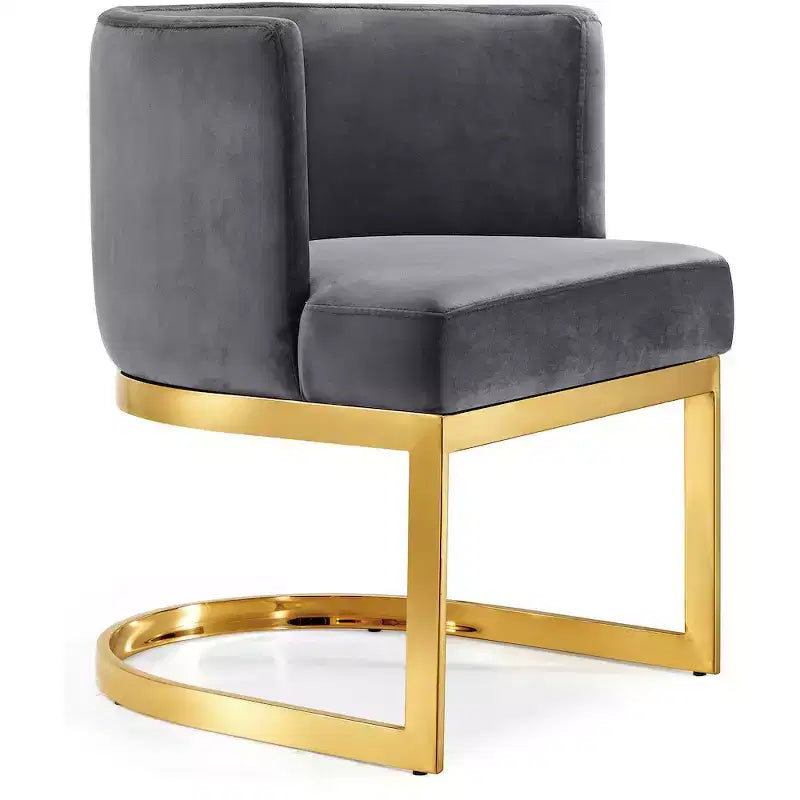 Meridian Furniture, Chaise de salle à manger en velours Gianna