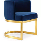 Meridian Furniture, Chaise de salle à manger en velours Gianna