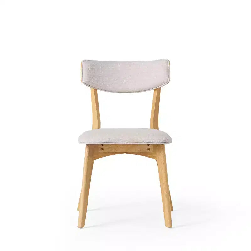 Ensemble de salle à manger 5 pièces GDFStudio Leora, de style moderne du milieu du siècle, en bois et tissu