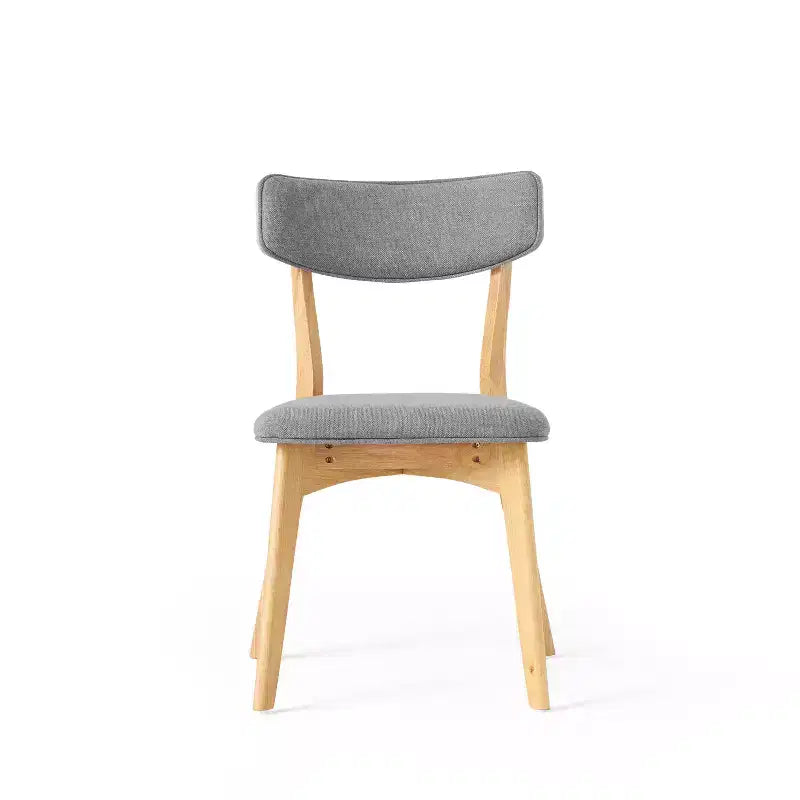 Ensemble de salle à manger 5 pièces GDFStudio Leora, de style moderne du milieu du siècle, en bois et tissu