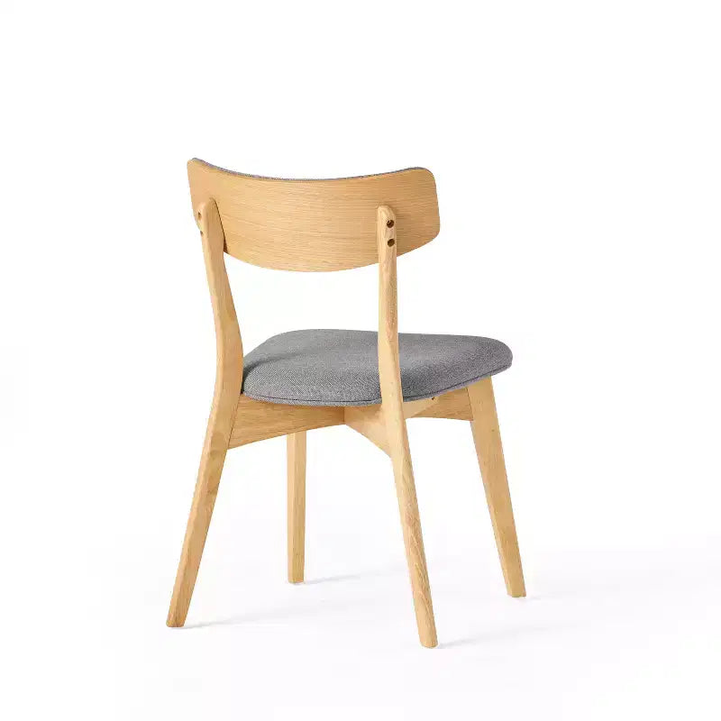 Ensemble de salle à manger 5 pièces GDFStudio Leora, de style moderne du milieu du siècle, en bois et tissu