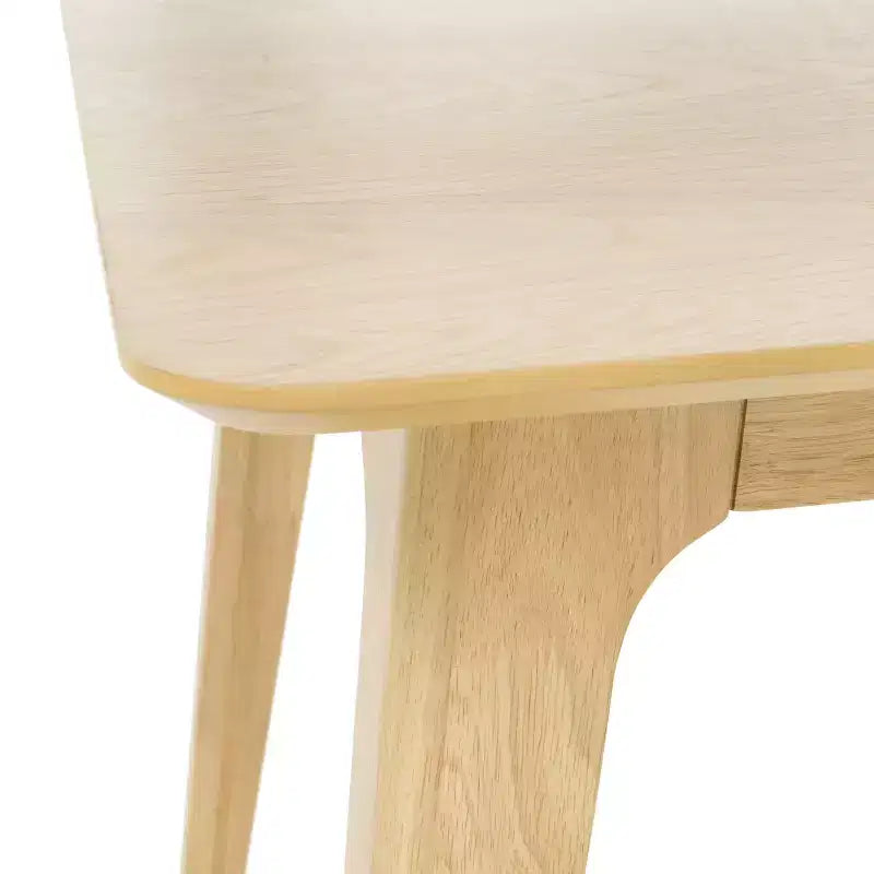 Ensemble de salle à manger 5 pièces GDFStudio Leora, de style moderne du milieu du siècle, en bois et tissu