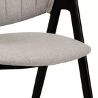 LeisureMod Savor Chaise de salle à manger moderne Chaises d'appoint rembourrées avec dossier incurvé et cadre en fer Chaises de cuisine et de salle à manger du milieu du siècle Lot de 2