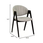 LeisureMod Savor Chaise de salle à manger moderne Chaises d'appoint rembourrées avec dossier incurvé et cadre en fer Chaises de cuisine et de salle à manger du milieu du siècle Lot de 2