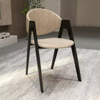 LeisureMod Savor Chaise de salle à manger moderne Chaises d'appoint rembourrées avec dossier incurvé et cadre en fer Chaises de cuisine et de salle à manger du milieu du siècle Lot de 2