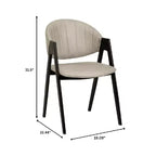 LeisureMod Savor Chaise de salle à manger moderne Chaises d'appoint rembourrées avec dossier incurvé et cadre en fer Chaises de cuisine et de salle à manger du milieu du siècle Lot de 2