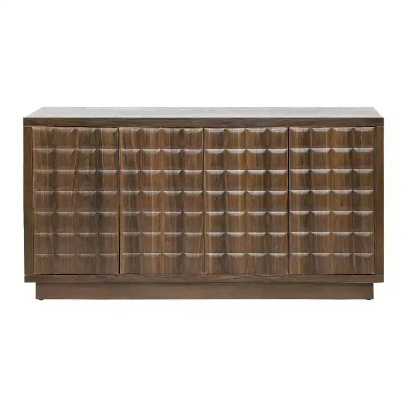 Christopher Knight Home Viviana, buffet de rangement moderne de 149 cm avec 4 portes et étagères réglables