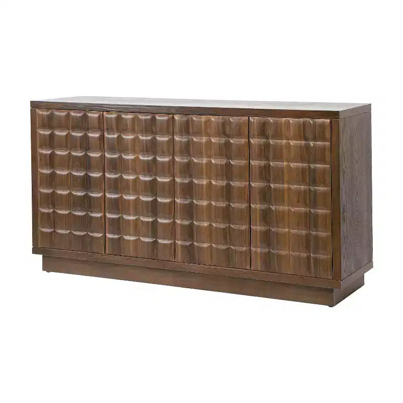 Christopher Knight Home Viviana, buffet de rangement moderne de 149 cm avec 4 portes et étagères réglables