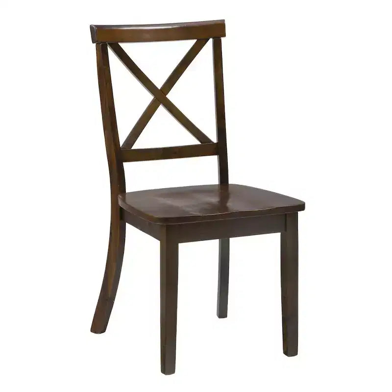Jofran, chaises de salle à manger à dossier en X Richmond Cherry (lot de 2)