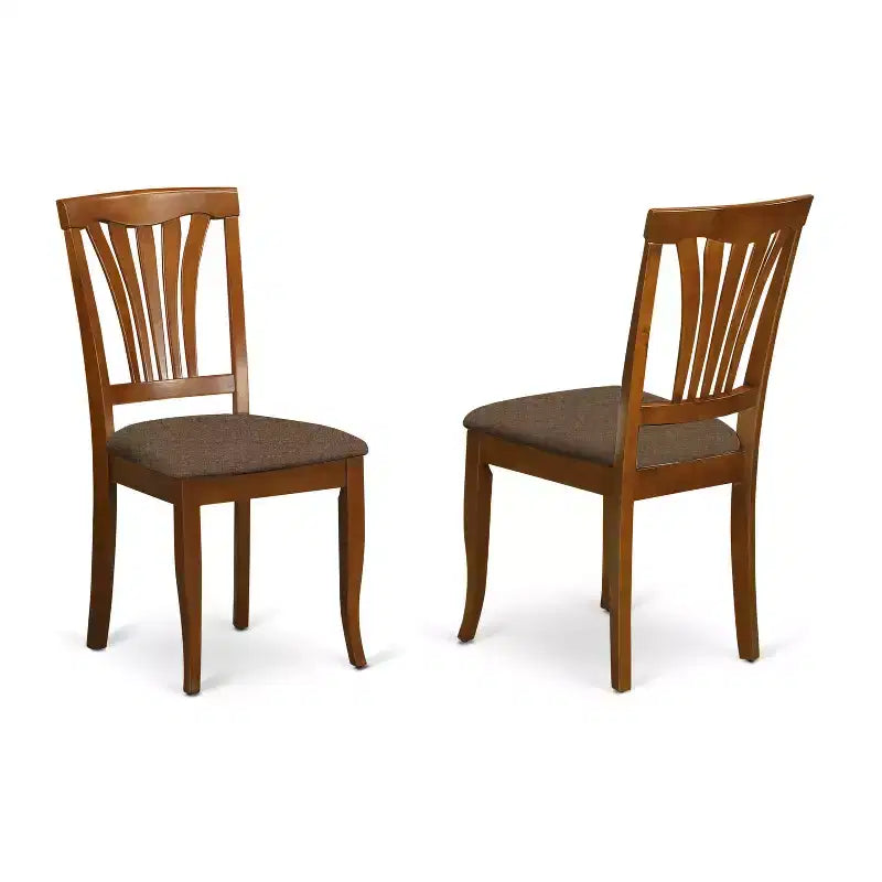 Ensemble table de cuisine et 2 chaises HomeStock Belmont, marron selle