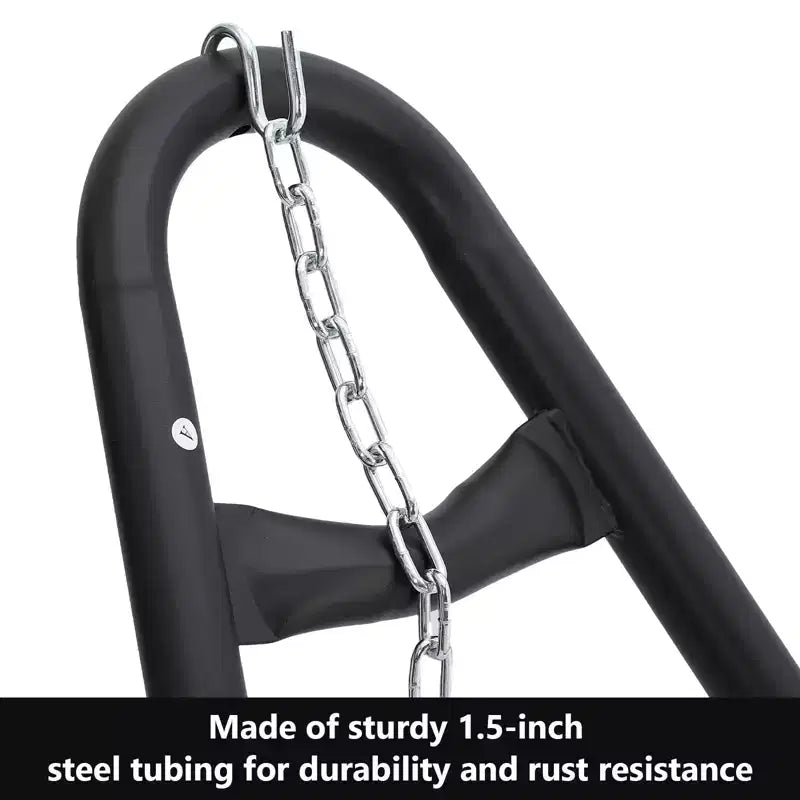 Support de hamac portable robuste - Capacité de 250 kg, compatible avec les hamacs de 2,9 à 4,3 m, cadre en acier pour intérieur/extérieur, noir