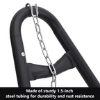 Support de hamac portable robuste - Capacité de 250 kg, compatible avec les hamacs de 2,9 à 4,3 m, cadre en acier pour intérieur/extérieur, noir