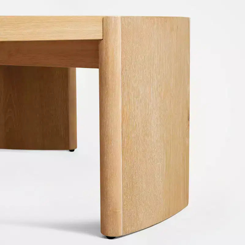 Table d'appoint/de chevet ronde moderne Subrtex, table de canapé en bois massif pour salons et chambres à coucher