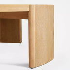 Table d'appoint/de chevet ronde moderne Subrtex, table de canapé en bois massif pour salons et chambres à coucher