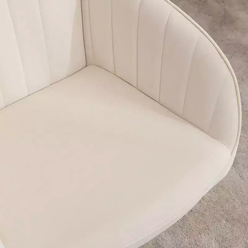 Chaise de bureau ergonomique moderne et réglable Okak avec roulettes, chaise de travail pivotante en velours pour le bureau, l'étude, le studio