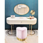 Meridian Furniture, Pouf/Tabouret en velours Heart