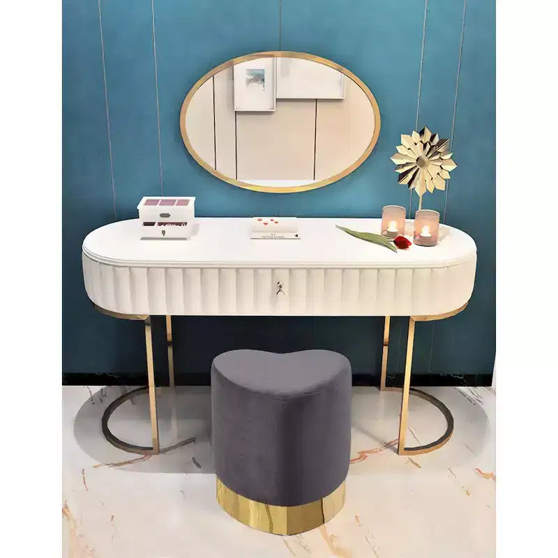 Meridian Furniture, Pouf/Tabouret en velours Heart
