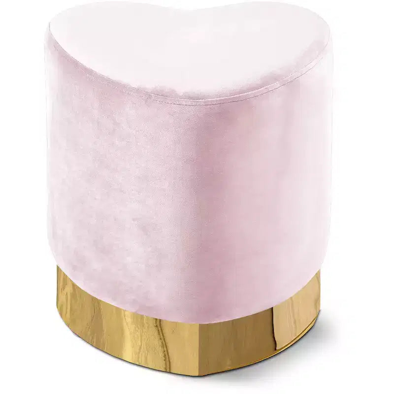 Meridian Furniture, Pouf/Tabouret en velours Heart