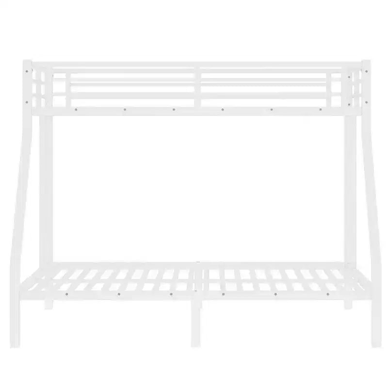 Lit superposé métallique Twin XL sur Queen pour adolescents et adultes, gain de place et sans sommier requis, noir