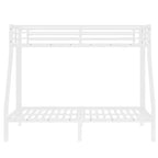 Lit superposé métallique Twin XL sur Queen pour adolescents et adultes, gain de place et sans sommier requis, noir