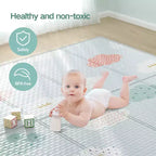 Fodoss Parc Bébé avec Tapis 150x150 cm, Parc de Sécurité pour Bébés et Tout-Petits, Centre d'Activités Intérieur et Extérieur, Clôture pour Tout-Petits