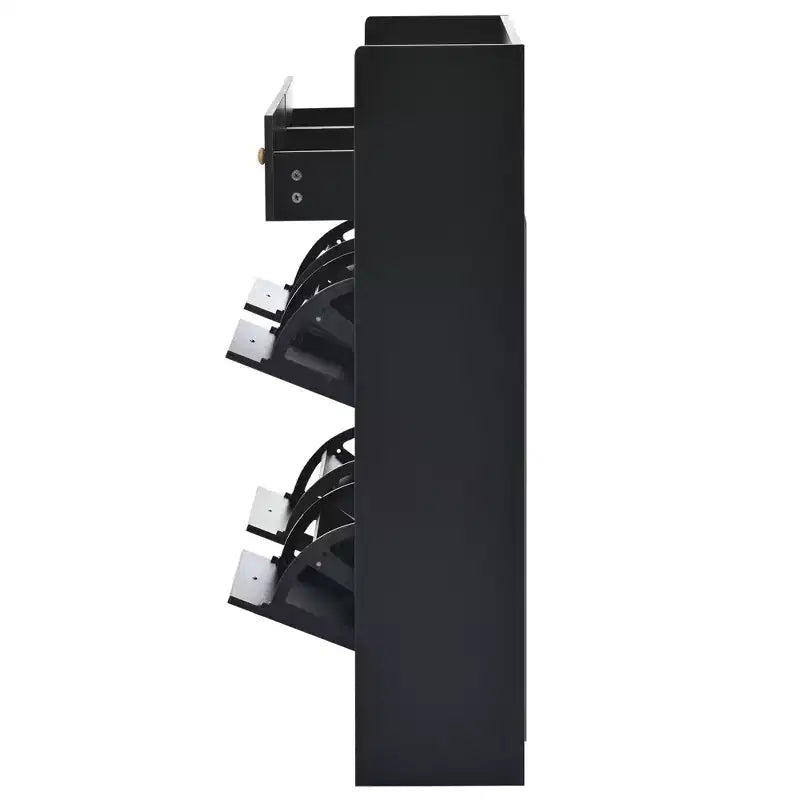 Meuble à chaussures moderne Okak, organisateur de chaussures avec 4 tiroirs à rabat et 2 tiroirs simples, étagère à chaussures autoportante pour entrée, salon