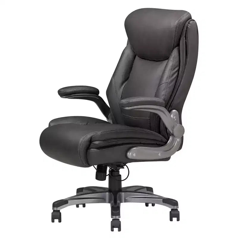 Chaise de bureau ergonomique Okak Classic avec accoudoirs réglables, chaise confortable avec rotation à 360 degrés et roulettes, chaise de bureau pour le bureau, la maison, gris