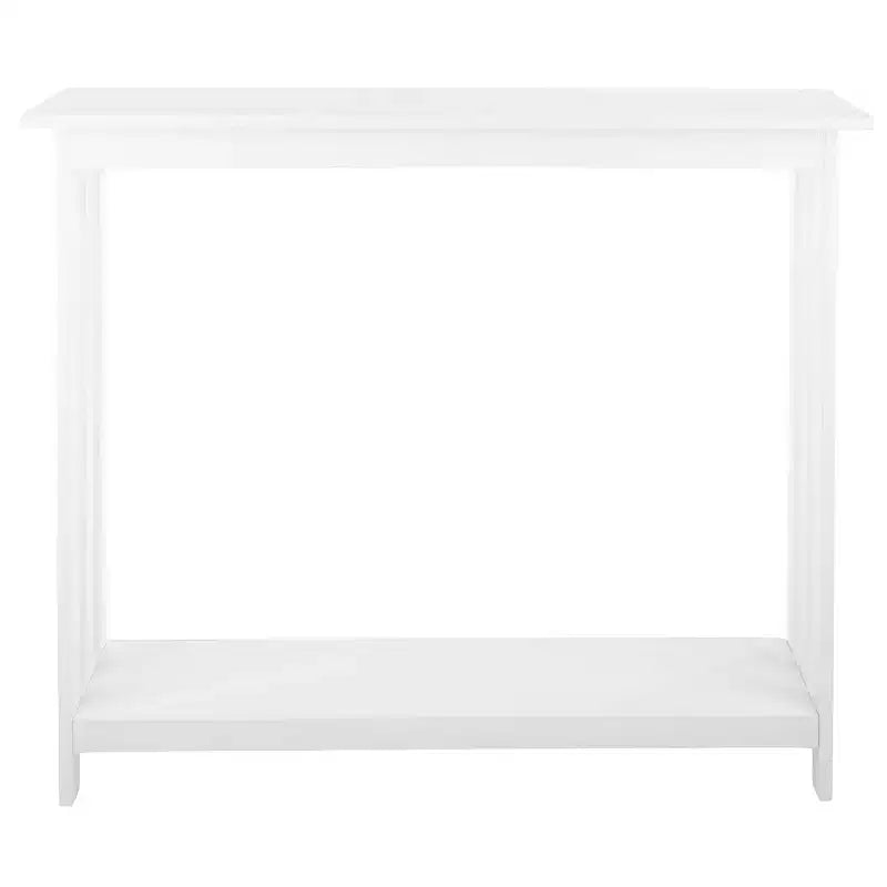 Console étroite à 2 niveaux Lavish Home, blanc