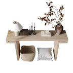 Okak 60IN Table Console Longue de Ferme, Table d'Entrée avec Plateau Épais et Long, Table d'Appoint Rustique pour Salon, Couloir