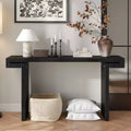 Okak 60IN Farmhouse Long Console Table, Entryway Table with Thick and Long Tabletop, Rustic Accent Table for Living Room, Hallway