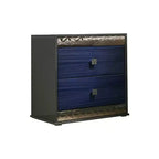 Table de chevet Royal Hampton avec 2 tiroirs et poignées en cristal