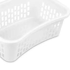 Panier à linge Sterilite HipHold, panier en plastique de 53 litres, blanc, lot de 12
