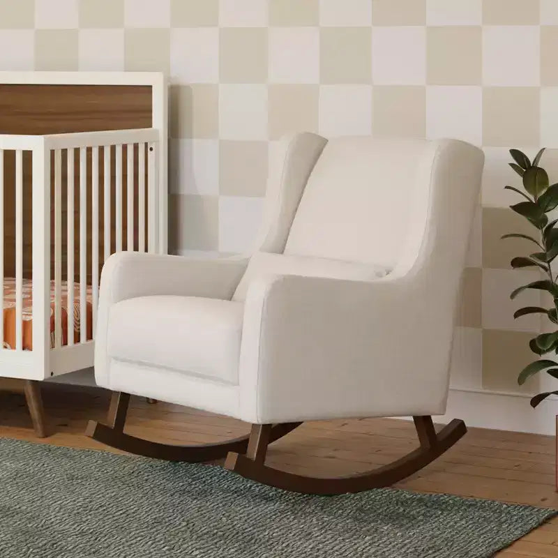Fauteuil à bascule Kai de Babyletto en tissu Eco-Performance | Hydrofuge et antitache
