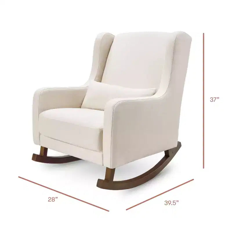 Fauteuil à bascule Kai de Babyletto en tissu Eco-Performance | Hydrofuge et antitache