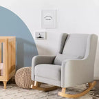 Fauteuil à bascule Kai de Babyletto en tissu Eco-Performance | Hydrofuge et antitache