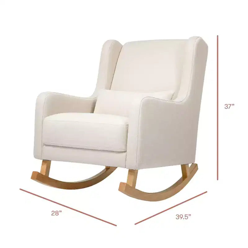 Fauteuil à bascule Kai de Babyletto en tissu Eco-Performance | Hydrofuge et antitache